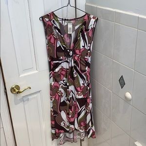 ⭐️PRICE DROP!!⭐️Funky Vintage 3/4 hem summer dress! Juniors Large